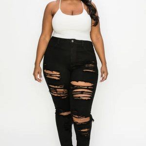 Curve Black Skinny Jeans